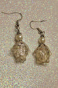 Champagne fish earrings