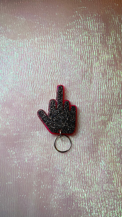 Middle finger keychain *DEFECT*