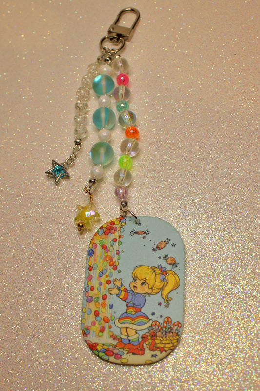 Rainbow brite bag charm