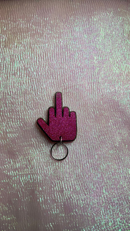 Middle finger keychain *DEFECT*