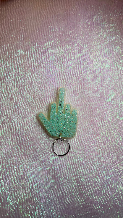 Middle finger keychain *DEFECT*