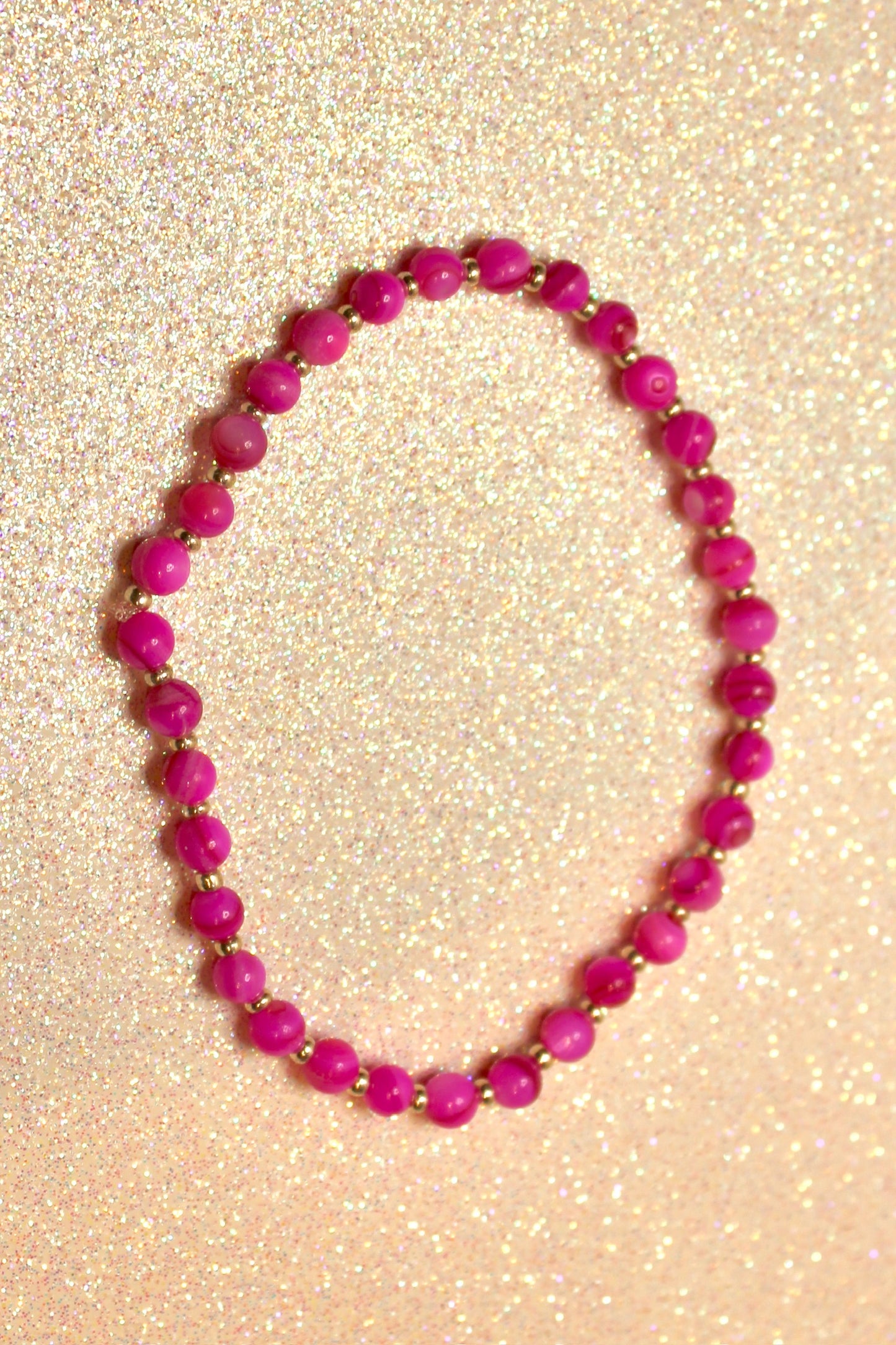 Pink stackable bracelet