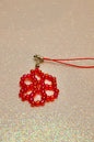 Red flower phone charm