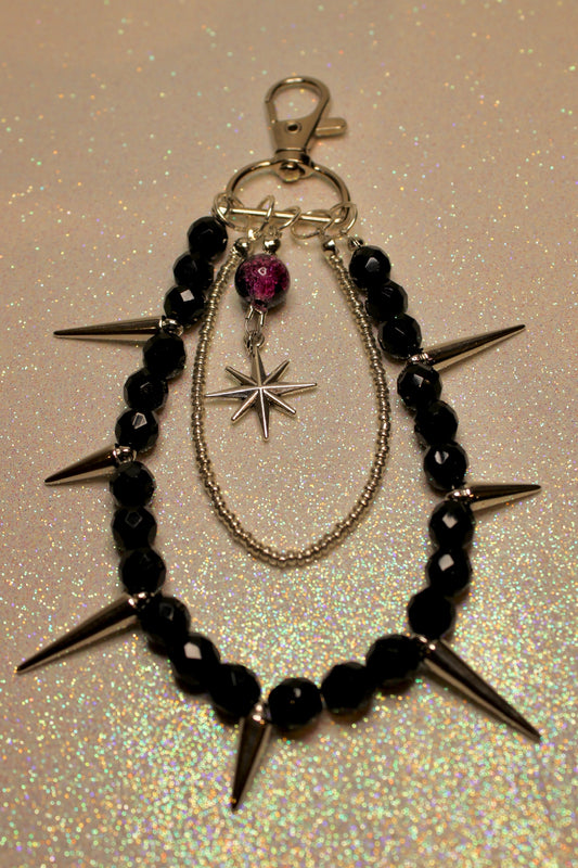 Spike bag charm