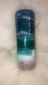 PREORDER Beach Glitter Tumbler