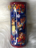 PREORDER Tale As Old As Time Fabric And Glitter Tumbler