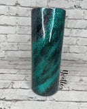 Teal and Black Swirl